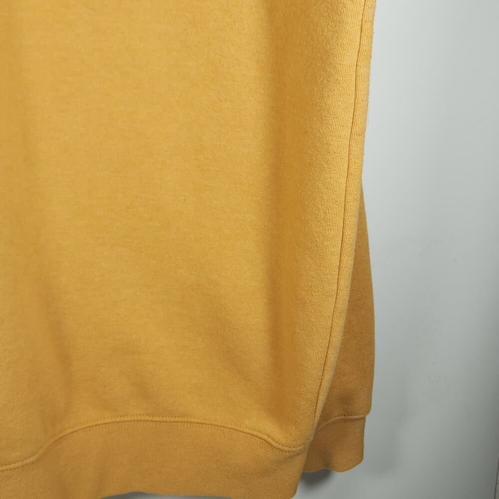 Carhartt Men's Sz Large Mustard Crew Neck Thick Loose Workwear Pullover Sweater - Picture 12 of 14